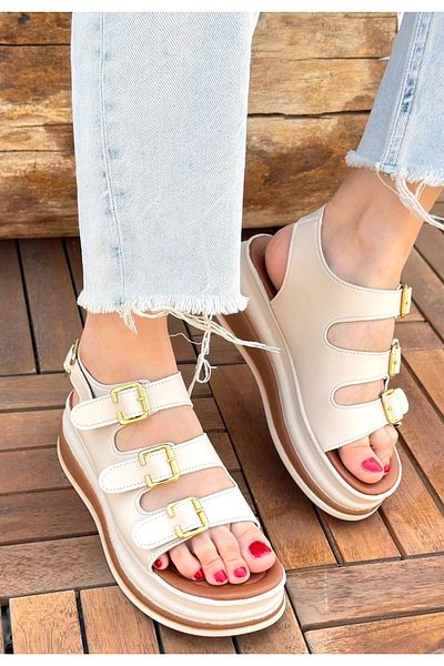 Erbilden Jatay Beige Skin Sandals
