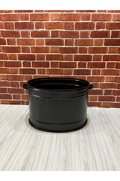 KAÇKAR KUZİNE SOBA ODUN KOVASI SİYAH BATTAL BOY