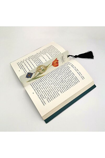 Souvenest Illuminated Tulip Printed, Tasseled Bookmark (gift Bookmark,ayraç-093)
