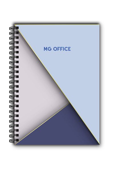 MG Office Caiet A5 Gentil Bleu - Dictando – Spirală metalică, 80 file, hârtie groasă, copertă moale