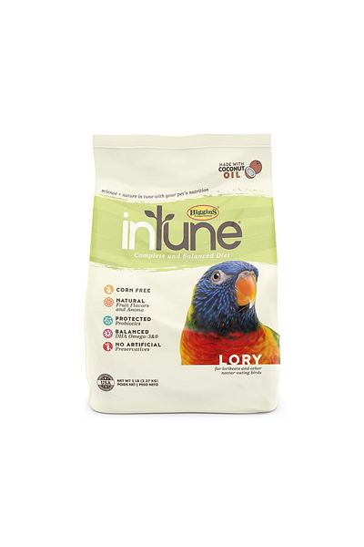 Higgins Intune Lory Natural Bird Food - 5 lbs