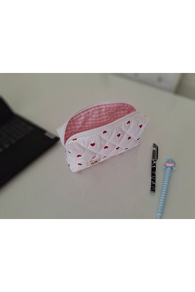 MB Heart Pencil Bag