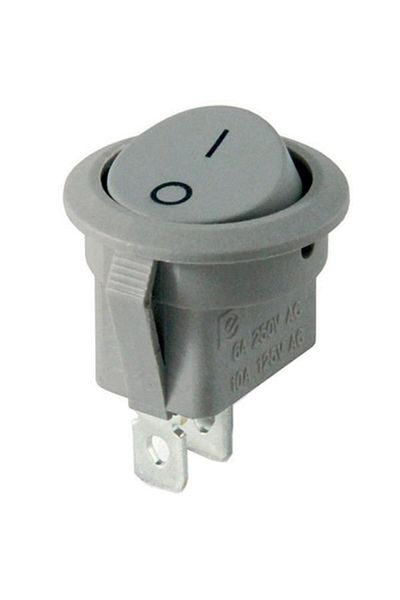 Modafiks Ic-133B Gray 2 Pin Non-Illuminated Round On-Off Switch