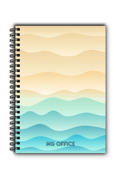 MG Office A5 Thassos Velin Notebook – MG Office – Metal spiral, 80 sheets, thick paper, soft cover
