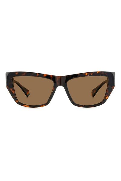 Polaroid Women's Sunglasses Pld 6210/s/x 086/sp, Havana, Cat Eye, 55 Mm