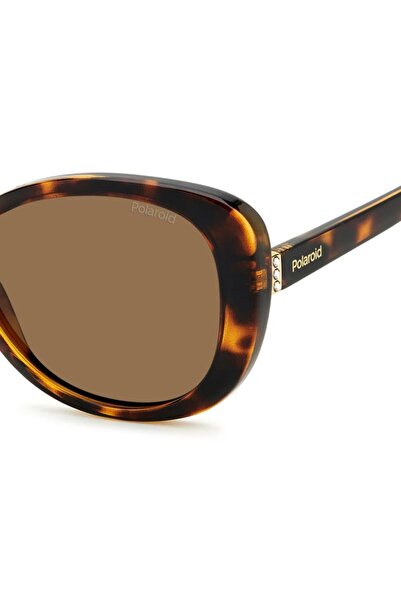 Polaroid Polaroid PLD 4154 S/X 086/SP Women's Sunglasses, Havana, Butterfly, 55 mm