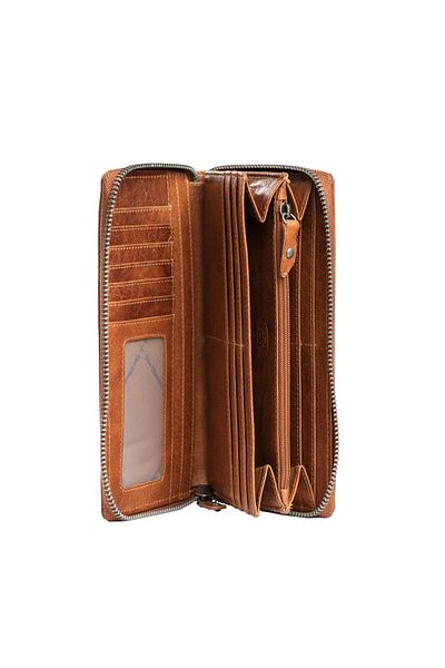 The Chesterfield Brand The Chesterfield Brand genuine leather wallet, with RFID protection, Havana