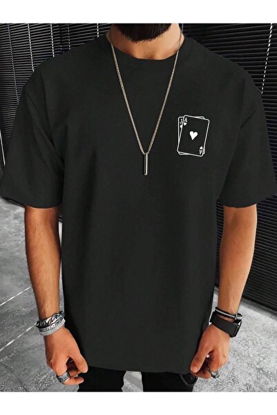 YRN COLLECTION Tricou Bărbați Oversize Imprimat Cupa A/J Casual Boyfirend