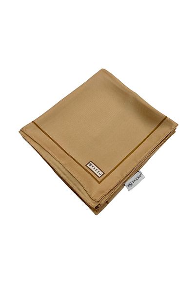 Vakko Μαντήλι από μετάξι ίσιο Twill - Χρυσό