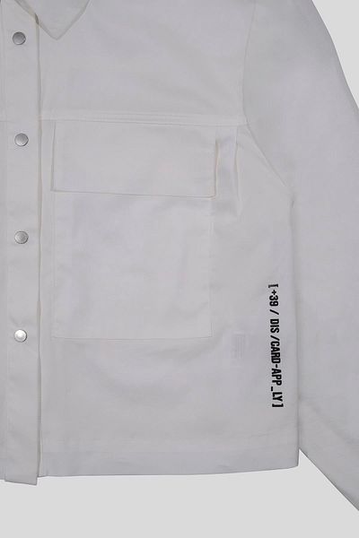 GMG FIRENZE Shirt Collar Sleeve Ribbed Double Pocket Snap Women's Shirt