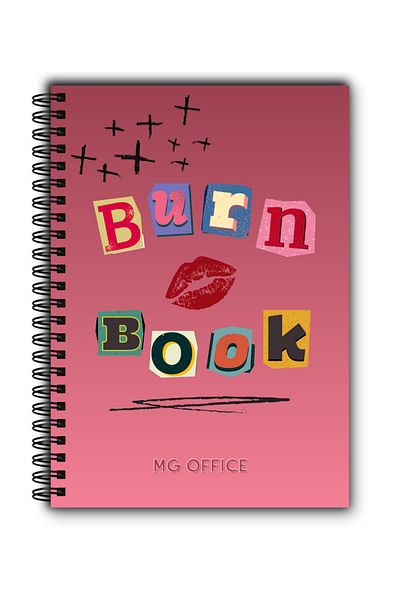 MG Office A5 Burn Book Velin Notebook – MG Office – Metal spiral, 80 sheets, thick paper, soft cover