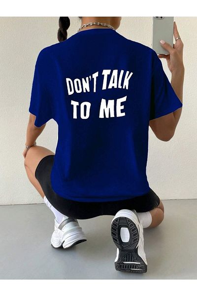 Boi Μπλουζάκι Dont Talk Printed Women / Girls Oversize Salas Boyfriend