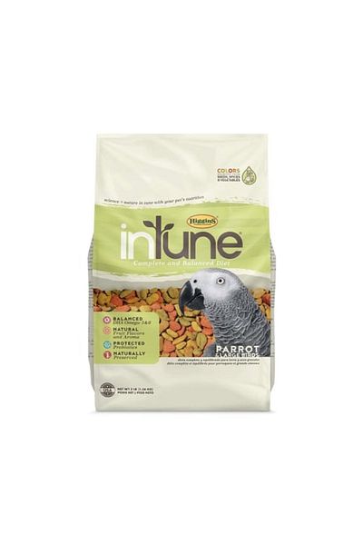 Higgins InTune Natural Food Mix for Parrots - 3 lbs