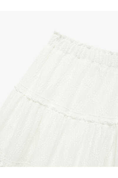 Koton Мереживна спідниця міді в складку з еластичною талією