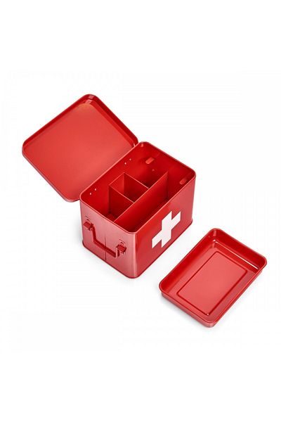 zeller Metal medicine box, 21.5 x 16 x 16 cm