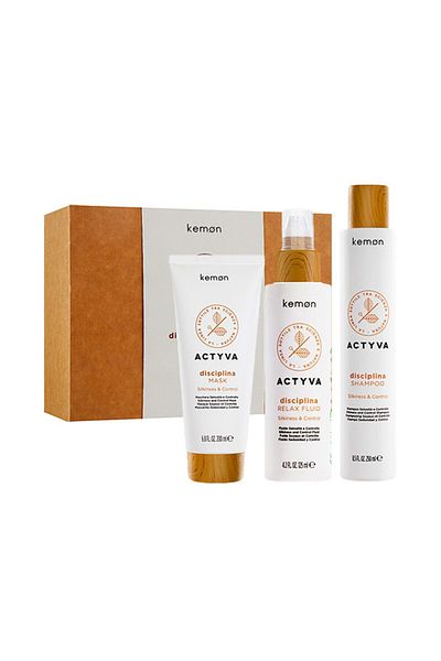 Kemon Set Actyva Disciplina Discipline, Șampon 250 ml Mască 200 ml Cremă 125 ml