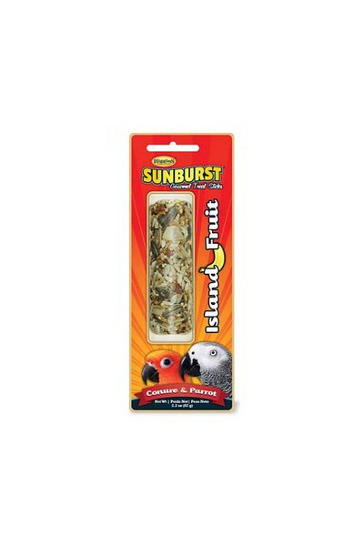 Higgins Sunburst Stick Fruit Island for Conure & Parrot - 2 Oz