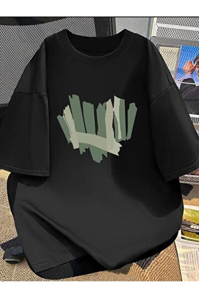 YRN COLLECTION تي شيرت أساسي مطبوع