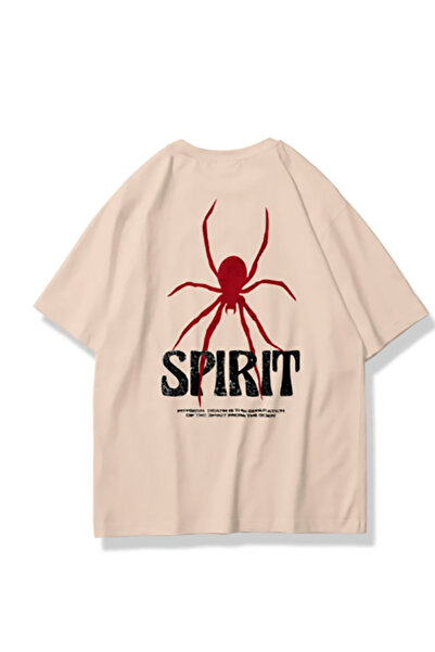 PERISENSE Μπλουζάκι με στάμπα σε μπεζ Spirit