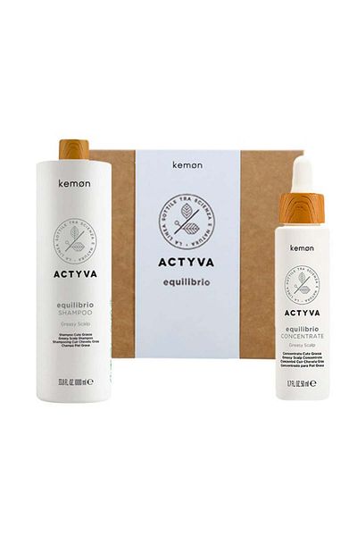 Kemon Set Actyva Equilibrio Scalp Balancing, Șampon 1000 ml + Tratament 50 ml