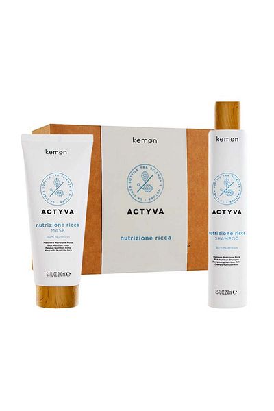 Kemon Set de hidratare Actyva Nutrizione Ricca, șampon 250 ml Mască 200 ml