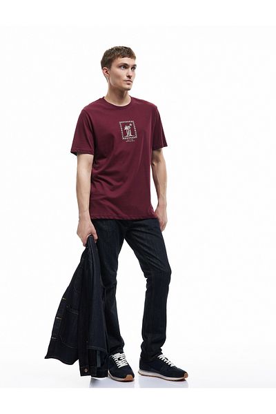 Koton Tricou imprimat cu mânecă scurtă, cu croiala normală, din bumbac