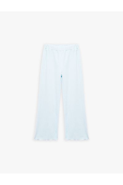 Koton Pantaloni largi din amestec de viscoză cu talie elastică