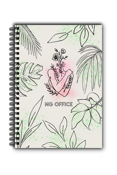 MG Office A5 Bali Notebook - Vellum - Metallic spiral, 80 sheets, thick paper, soft cover