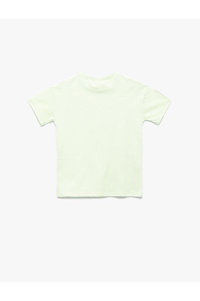 Koton Printed Short Sleeve Crew Neck Cotton T-Shirt