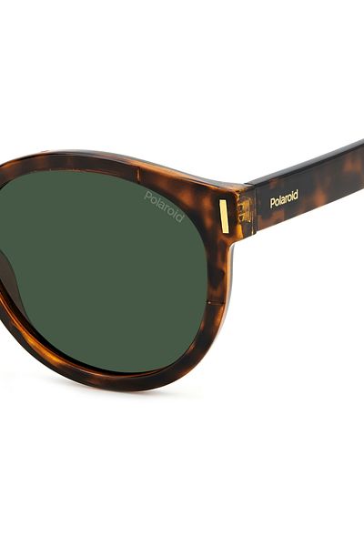 Polaroid PLD 6185/S 086/UC Women's Sunglasses, Havana, Round, 52 mm