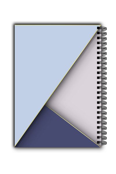MG Office Caiet A5 Gentil Bleu - Dictando – Spirală metalică, 80 file, hârtie groasă, copertă moale