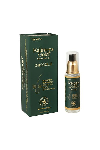 Kalimera Gold Herbal Natural Hair Oil 24K Gold - 50gm
