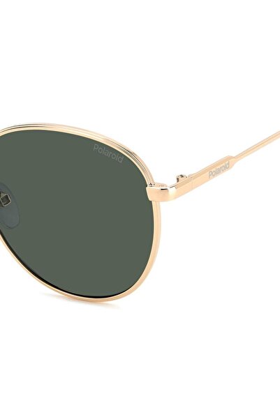 Polaroid Pld 6215/s/x Ddb/uc Women's Sunglasses, Gold, Round, 56 Mm