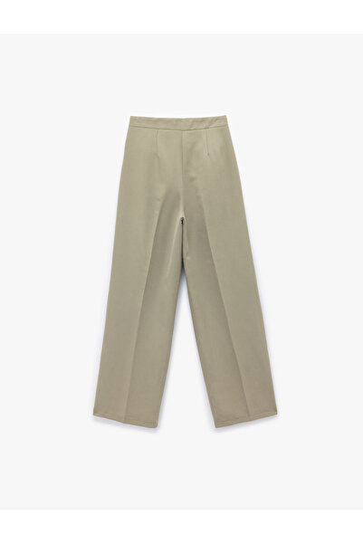 Koton Modal Kumaş Rahat Kalıp Cepli Bol Paça Kumaş Pantolon