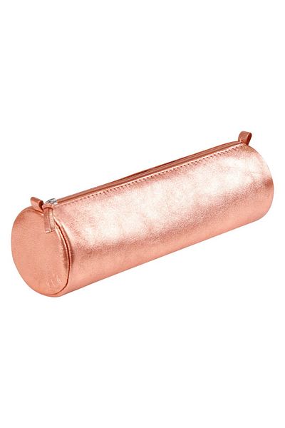 Clairefontaine Cylindrical Leather Pencil Case Cuirise, Copper