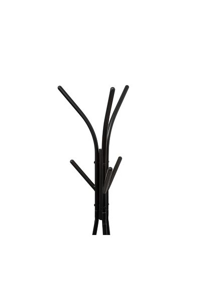 5 five simply smart Jano clothes hanger, metal, vertical, 6 hooks, black, 40 x H175 cm