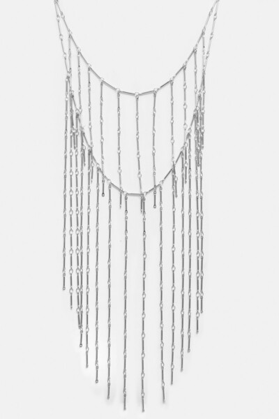 Pull & Bear Püsküllü çift katlı kolye