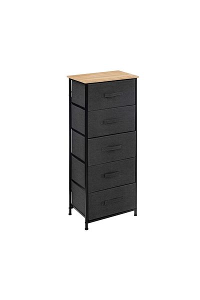 5 five simply smart Gerda chest of drawers, metal frame, polyester drawers, 45 x D 30 x H 114 cm, 6 kg