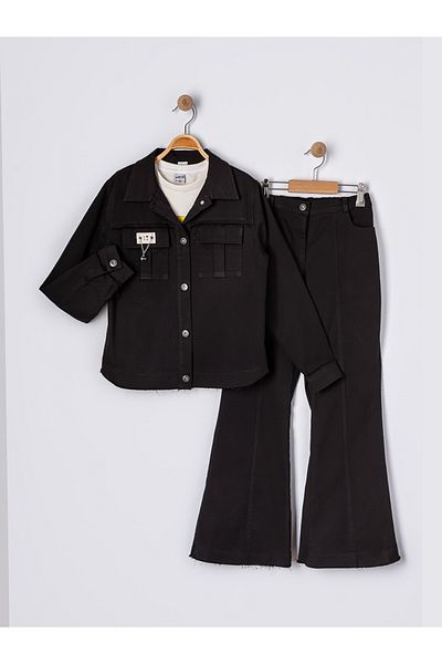 Emilakids Girl's Printed 3-Piece Pants Suit