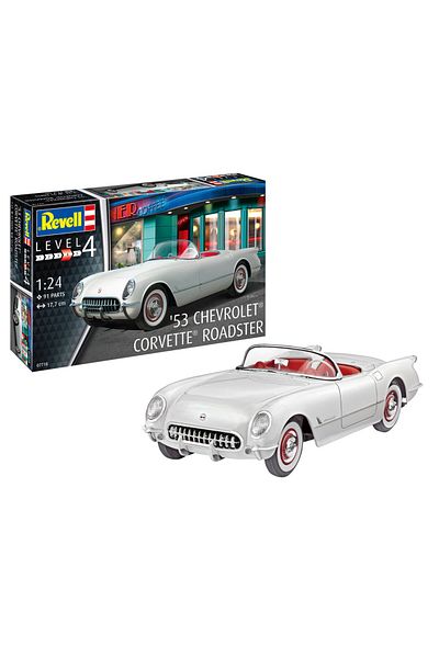 REVELL Model Kit Car 53 Chevrolet Corvette Roadster 07718