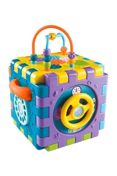 MARAH TOYS مكعبات هوانغر للأطفال مع الضوء والموسيقى، 6 وجوه