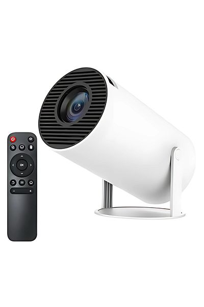 varioshop Castellano® Premium Smart LED Video Projector, Portable, 4K UltraHD, Android 11, Built-in Speaker,