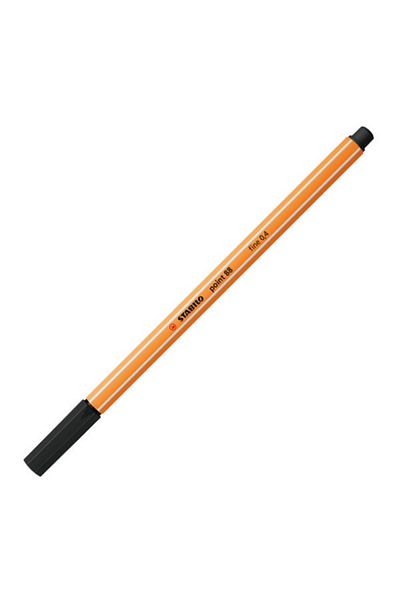 Stabilo Point 88 Fineliner Pen, 0.4 mm Tip, Black, Hexagonal Design