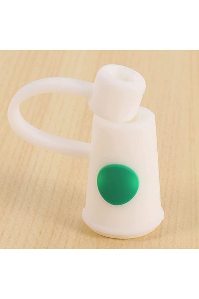 Veumoie Set de 18 capace reutilizabile din pai Veumoie, silicon, multicolore