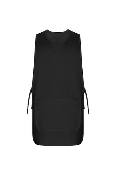 OEM Șorț de lucru unisex reversibil, două buzunare frontale, bretele laterale reglabile, negru, mărime universală