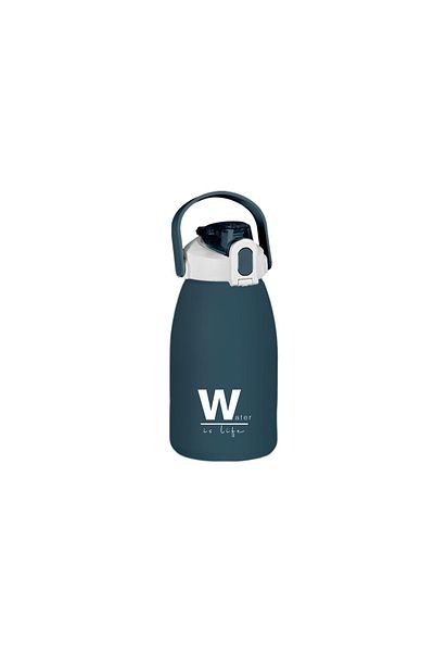 Espas Home 1600 ml Water Bottle – "Water Is Life" Design, Bpa-Free, Lockable and Leak-Proof Lid - Blue