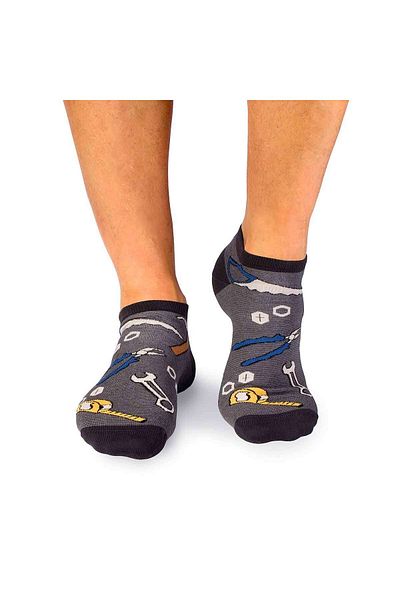 Pirin Hill Dorel Fine Cotton Short Socks Plumber Grey