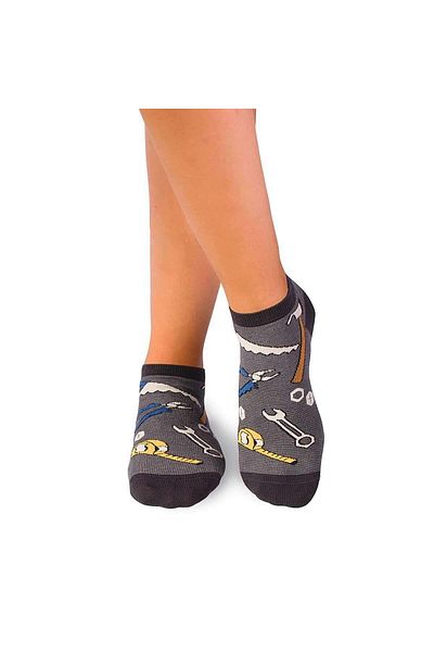Pirin Hill Dorel Fine Cotton Short Socks Plumber Grey