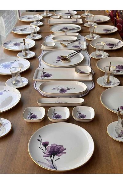 ROSSEV Breakfast Set Avola 71 Pieces for 12 Persons