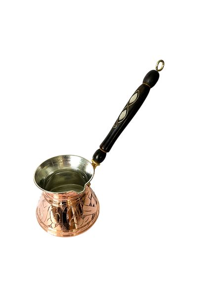 OEM Copper Coffee Pot with Wooden Handle 580 ml CTR17